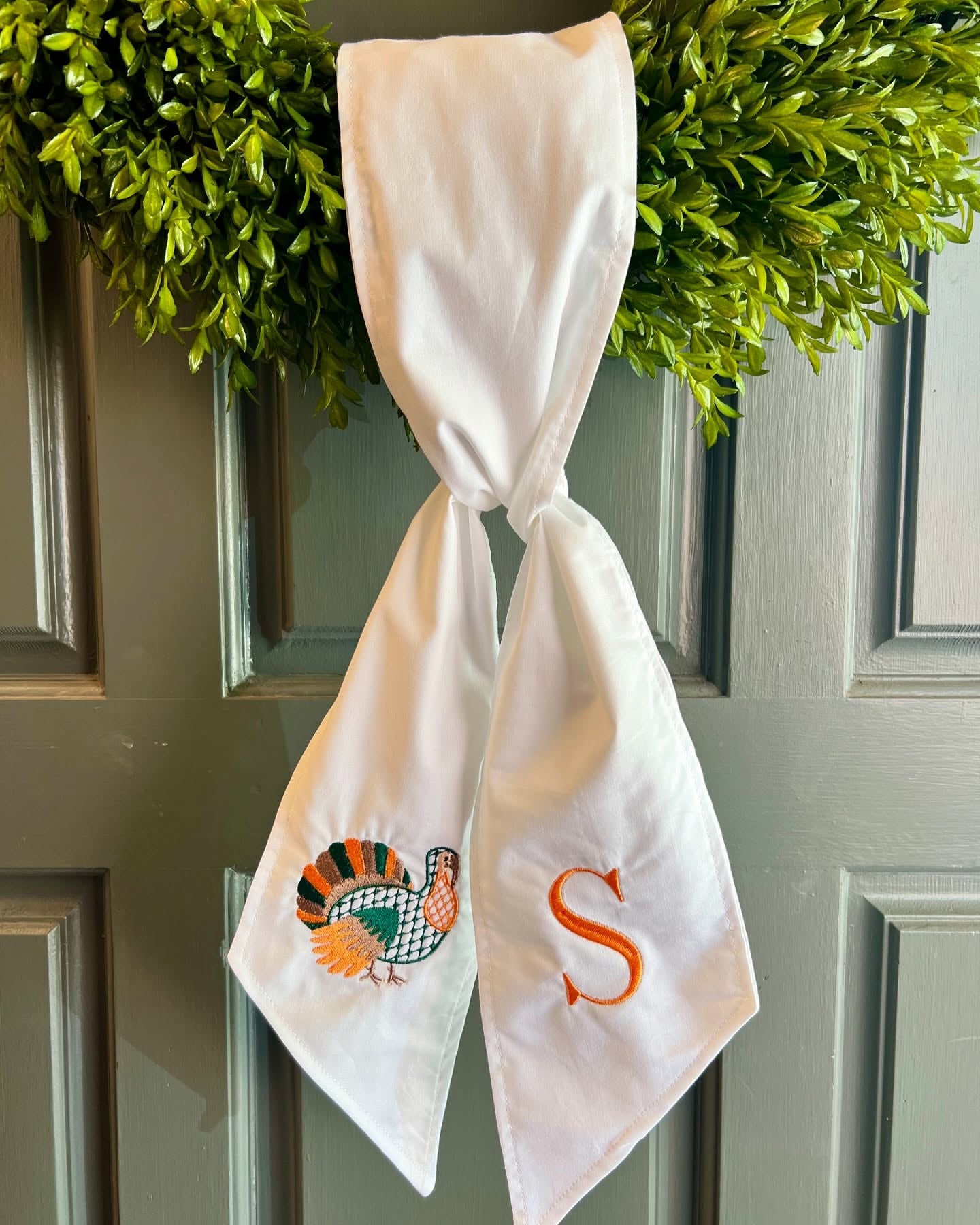 Custom Wreath Sash