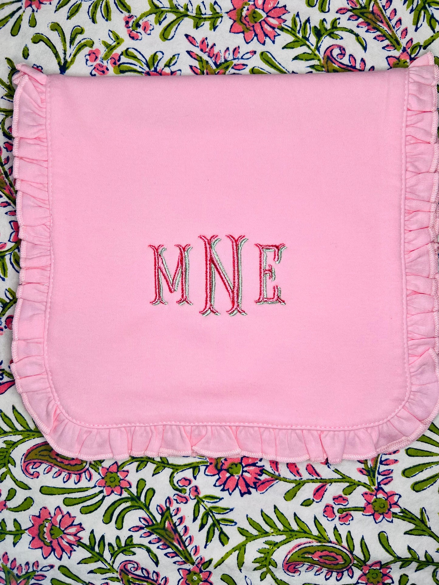 Ruffle Burp Cloth