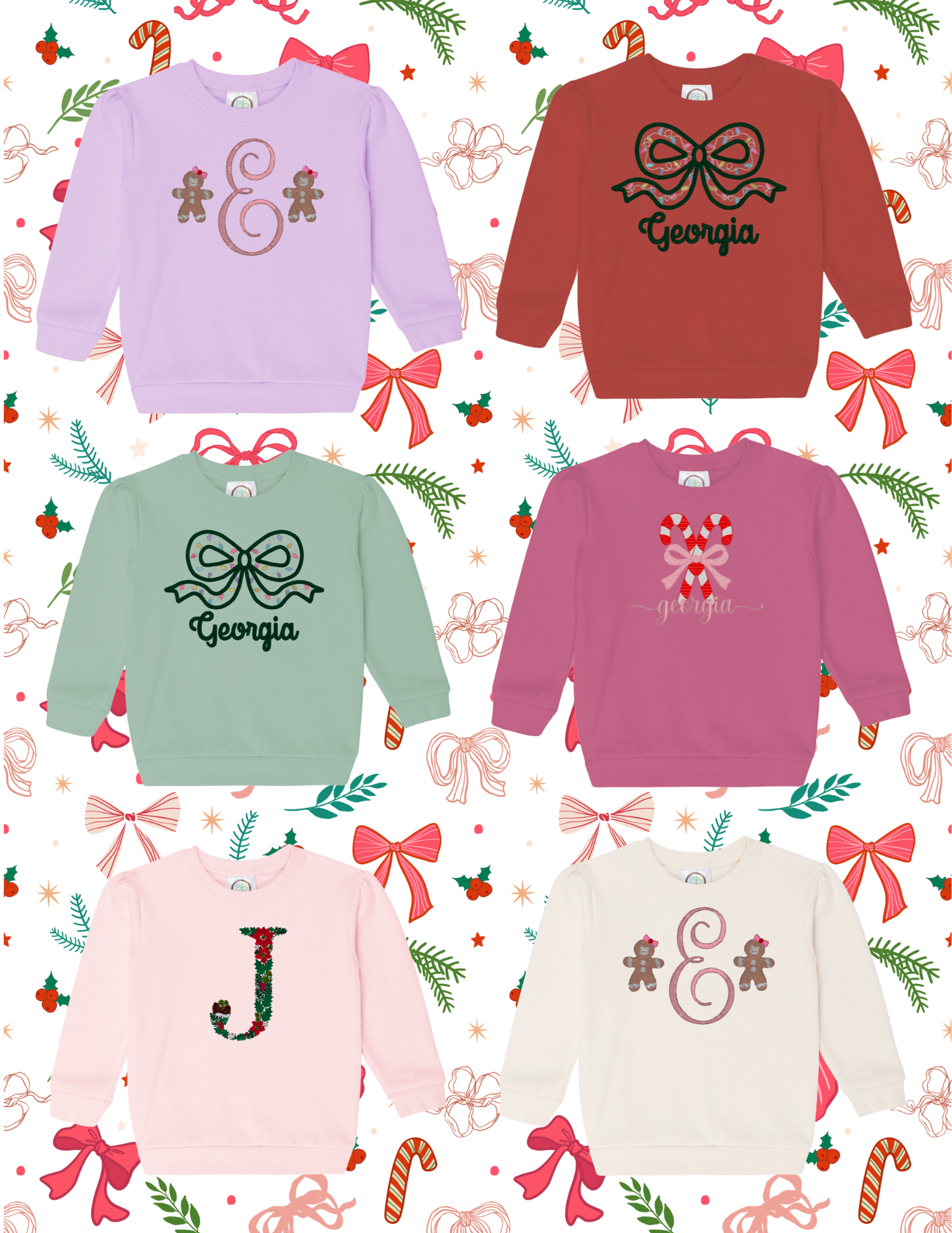 Christmas Puff Sleeve Sweatshirt