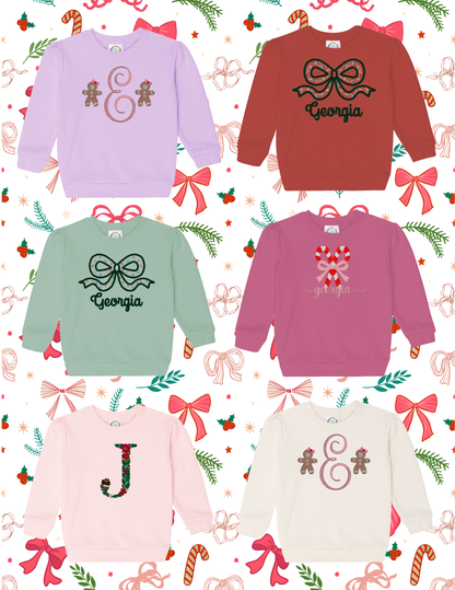 Christmas Puff Sleeve Sweatshirt