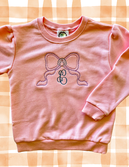 Thanksgiving Puff Sleeve Sweatshirt