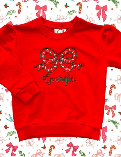 Christmas Puff Sleeve Sweatshirt