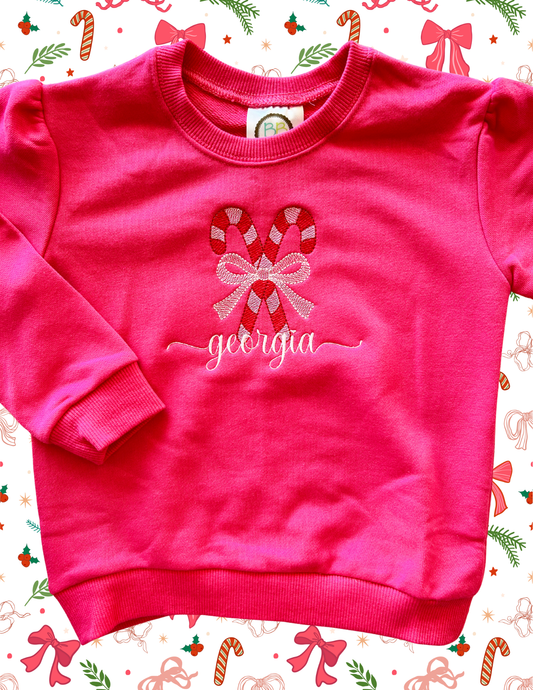 Christmas Puff Sleeve Sweatshirt