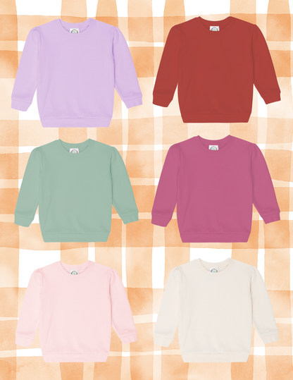 Thanksgiving Puff Sleeve Sweatshirt