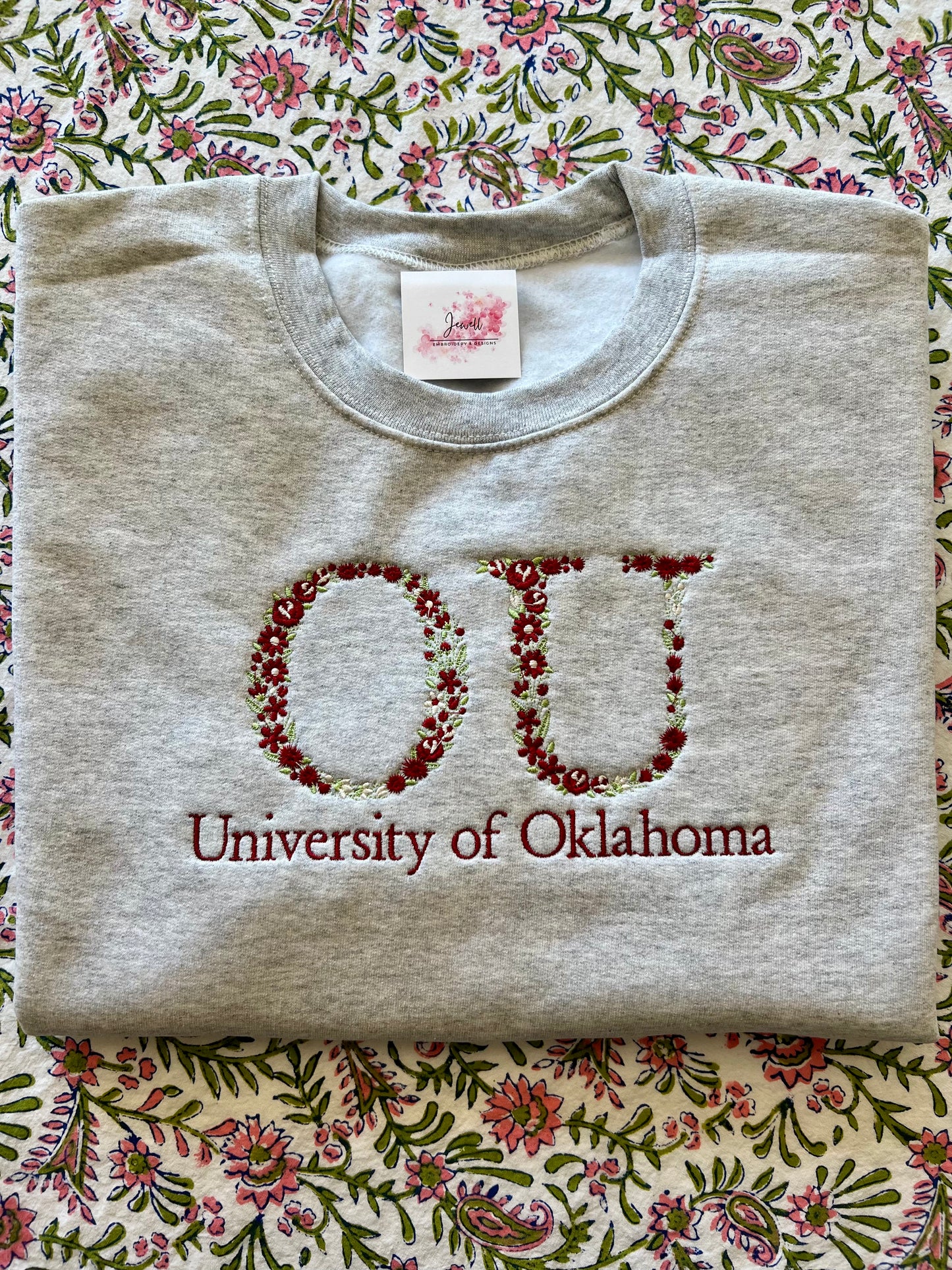 College Floral Sweatshirt