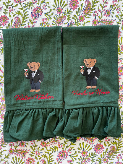 Martini Bear Kitchen Towel