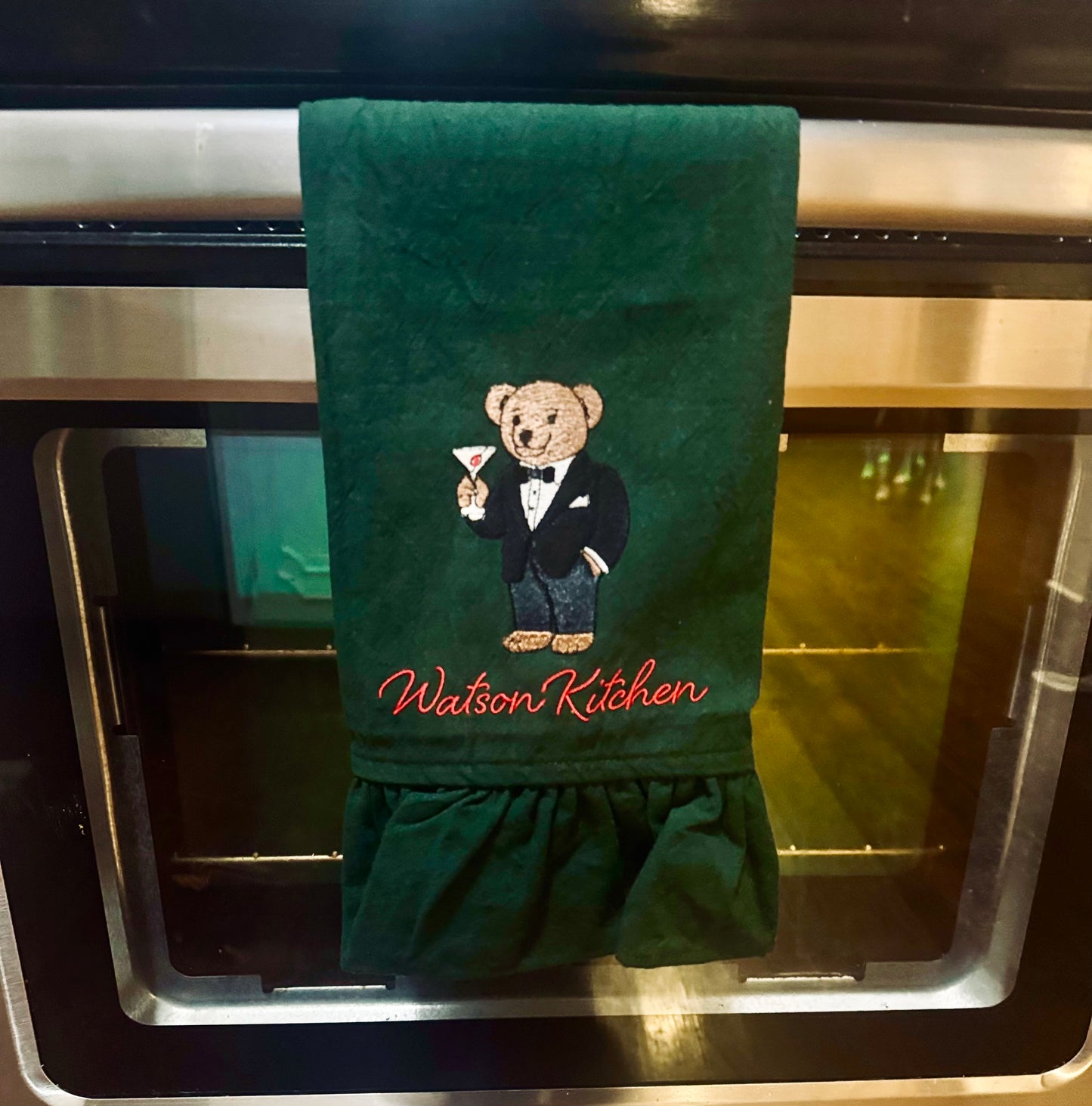 Martini Bear Kitchen Towel