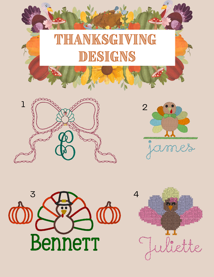 Thanksgiving Puff Sleeve Sweatshirt