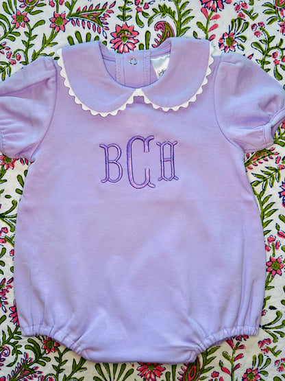 Scalloped Short Sleeve Bubble